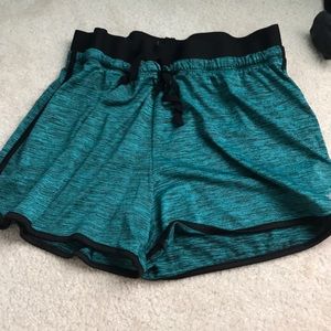 Blue athletic shorts